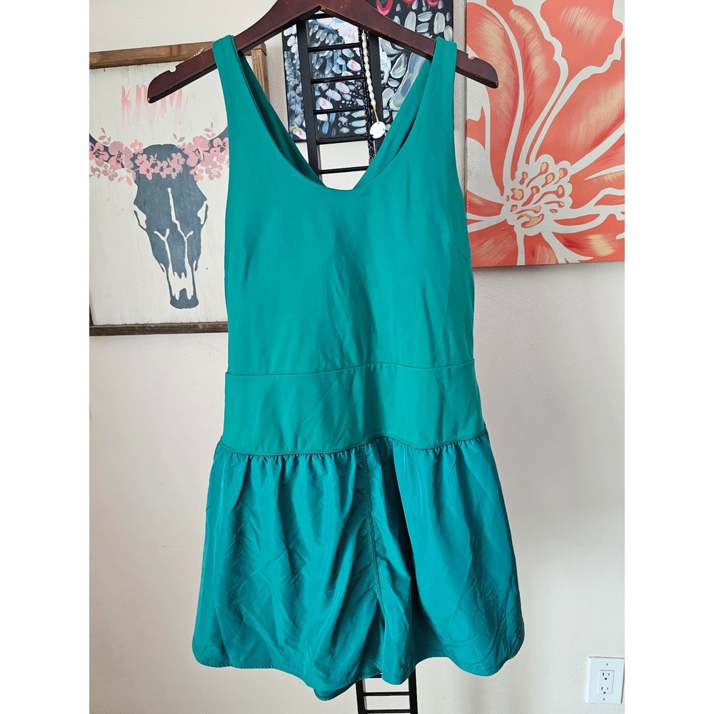 Avia Womens Teal Green Cross Back Active Dress Romper Plus Size XXXL 22 NWT
